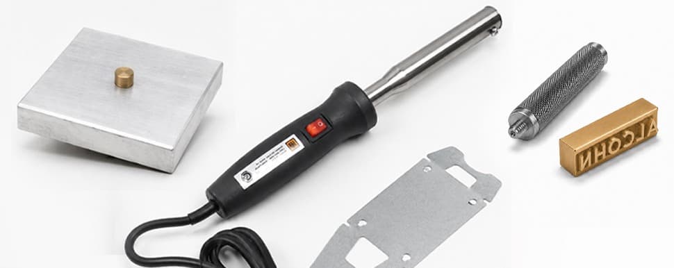 Accesorios Alcohn: calentador eléctrico, mango de golpe y base de aluminio