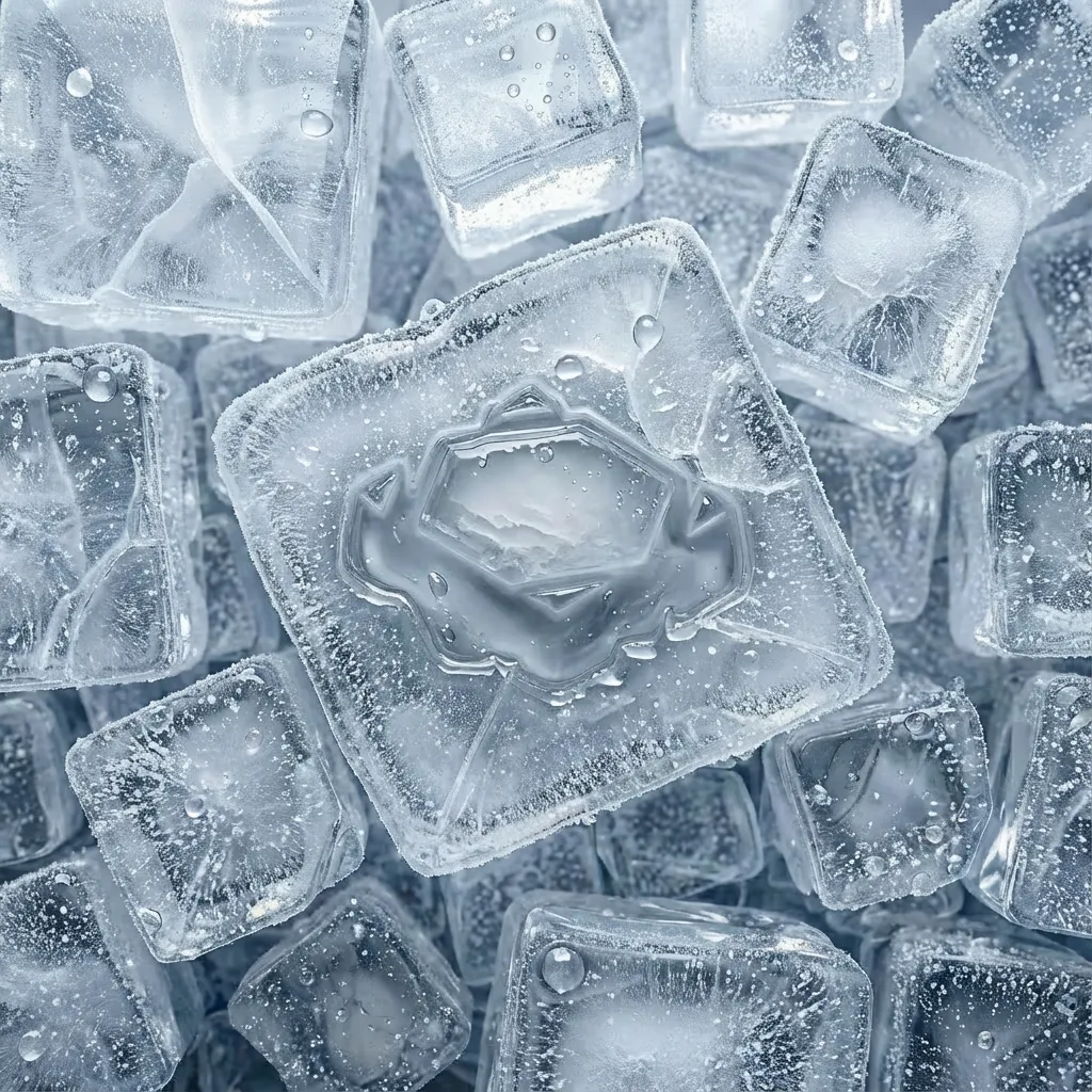 Marca aplicada sobre hielo